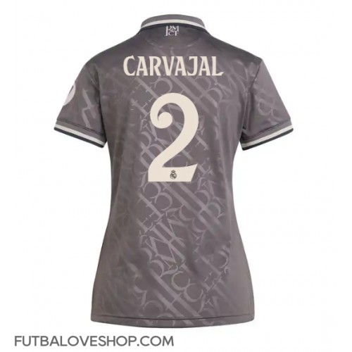 Dres Real Madrid Daniel Carvajal #2 Tretina pre Ženy 2024-25 Krátky Rukáv